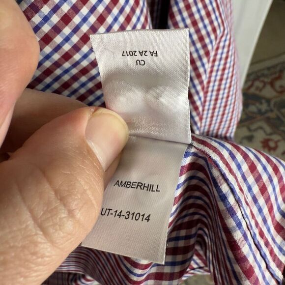 Untuckit Plaid 100% Cotton Button Down Shirt - Men’s L - Picture 8 of 8